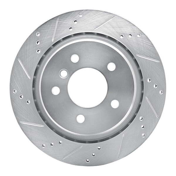 Dynamic Friction Co DFC Brake Rotor - Drilled and Slotted - Silver 631-31035D - main