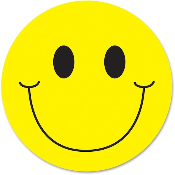 Ashley Productions Magnetic Whiteboard Eraser, Smile Face, 6PK 10011 - main