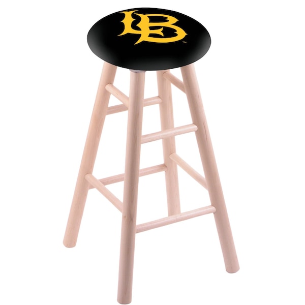 Holland Bar Stool Co Maple Bar Stool, Natural Finish, Long Beach State University Seat RC30MSNat - main