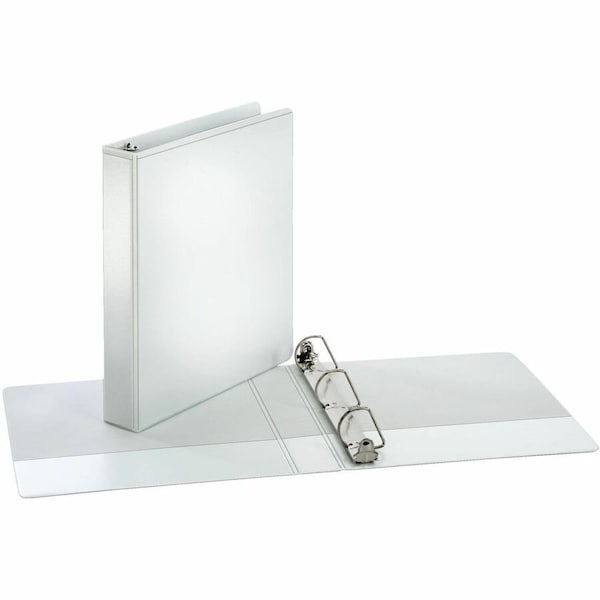 Cardinal Brands VINYL CLEARVUE XTRAVALUE SLANT D-RING PRESENTATION BINDER, 1-1/2in CAP, WHITE 17400 - main