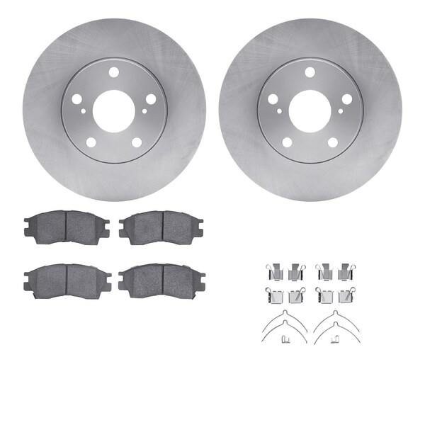 Dynamic Friction Co DFC Brake Rotor with 5000 Brake Pads and Hardware Kit 6512-76308 - main