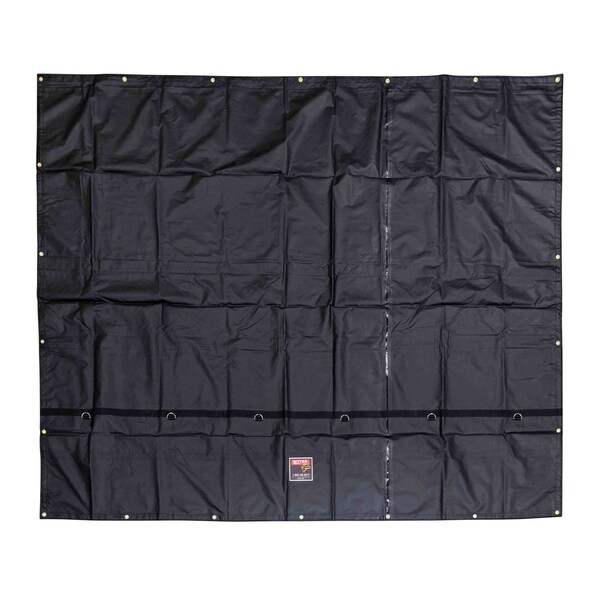 Mytee Products 10 ftx12 ft Heavy Duty Smoke Tarp for Flatbed Truck 18 Oz Vinyl Load Covering Tarp SMT1012 - main