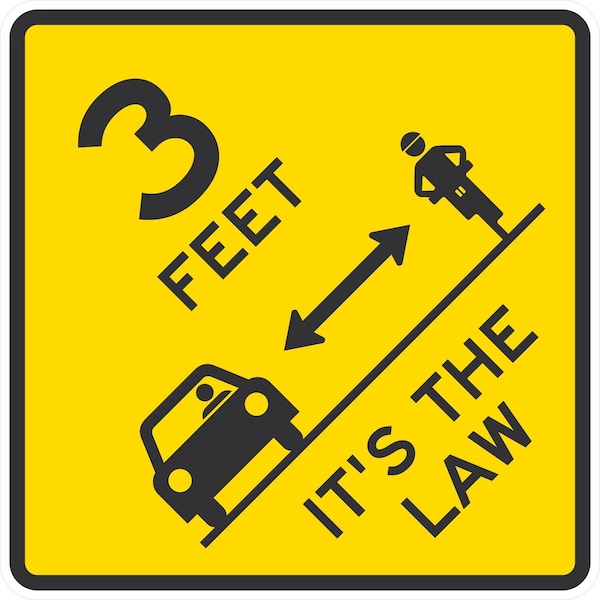 Lyle 3 Feet It'S The Law (W/Graphic), 24x24, Engineer Grade, Yellow G-12923-EG_24x24 - main