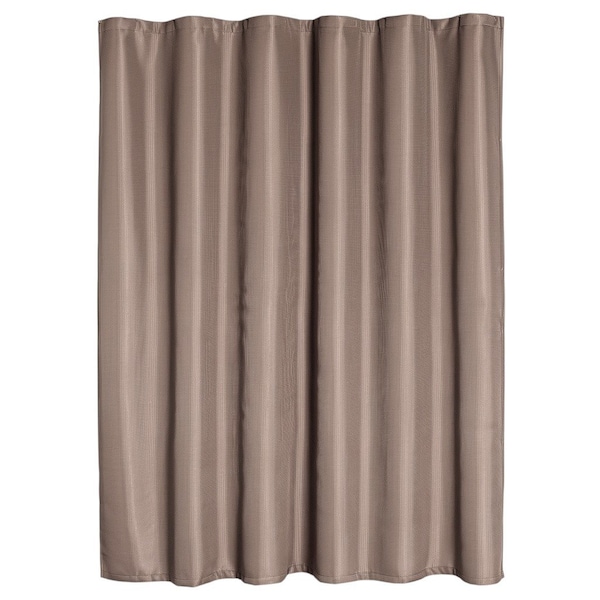 Homeroots Luxurious Mocha Waffle Weave Shower Curtain 399722 - main