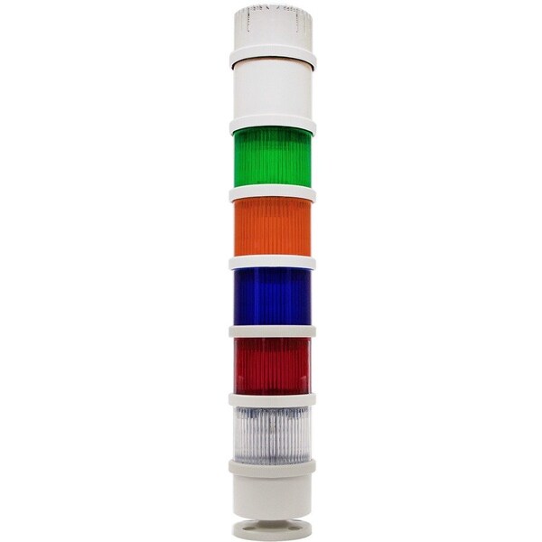 Edwards Signaling Tower Light Sounder Tier, 12 to 24V AC, 12 to 24V DC, Gray, 2 15/16 in Dia., 4 1/8 in Height 270MDA1224AD - main
