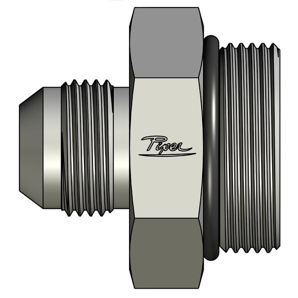 Piper Straight Thread Connector, 3/4in. Male JIC, 1-1/4in. Male O-Ring Boss 0700-12-20 - main
