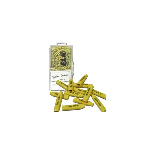 Elk Products Yellow Jackets, B-Connectors 22-26 Gauge for Wire Splices (No Gel), 250 Connectors 9002 - main