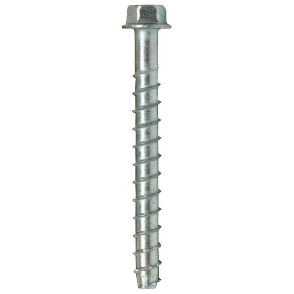 Simpson Strong-Tie Titen HD Heavy-Duty Screw Anchor, 3/8 in Dia, 4 in L, Carbon Steel, Zinc Plated THD37400HC30 - main
