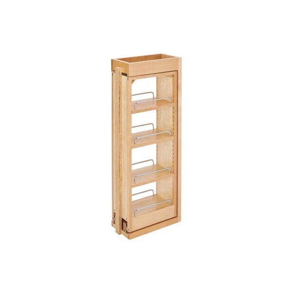 Rev-A-Shelf Maple Wood; Steel, Natural Maple, 6 in W, 30 in H, 11.13 in D 432-WF-6C - main