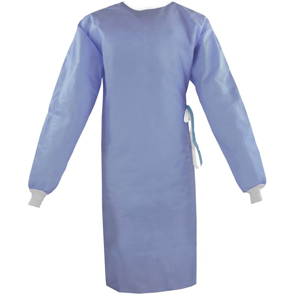 Ironwear Microcare BVB Fabric Surgical Gown Blue/Medium 5242-B-MD - main