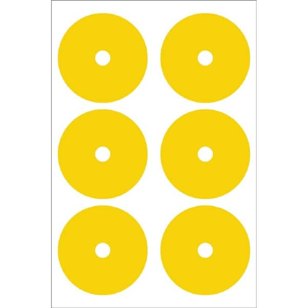 Accuform GAUGE MARKING DECALS 3 12 in COLOR GML111YL - main