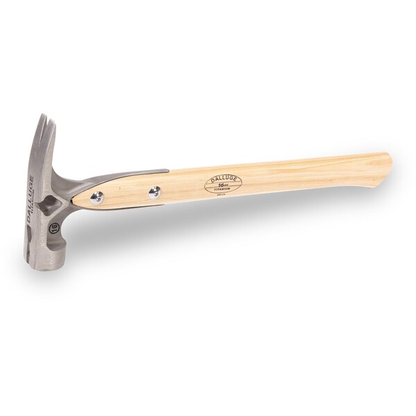 Vaughan Dalluge Series 16 oz Titanium Hammer, Milled Face, 17 in Hickory Handle, Framing Hammer VN07180 - main
