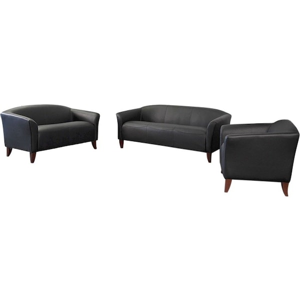Flash Furniture Living Room Set, 29" to 31" x 29", Upholstery Color: Black 111-SET-BK-GG - main