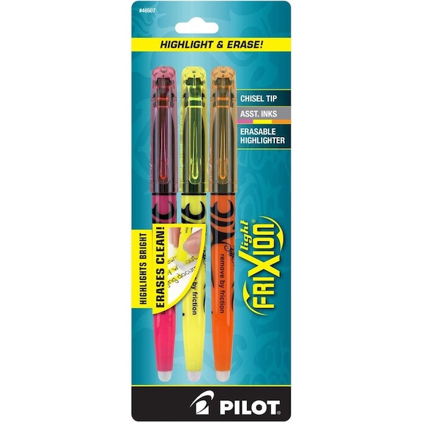 Pilot Highlighter Set, Assorted, Chisel, PK3 PIL46507 - main