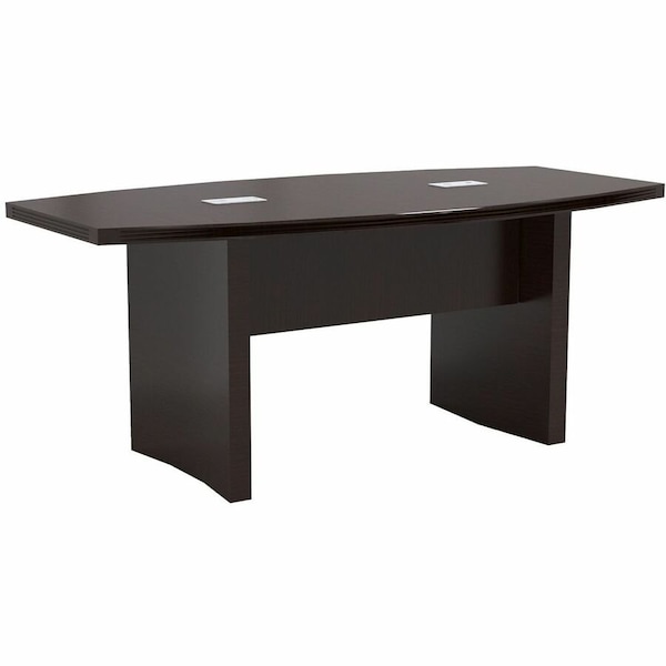 Mayline Rectangle 72 W, 36 L, 29.5 H, Wood Top, Mocha ACTB6LDC - main