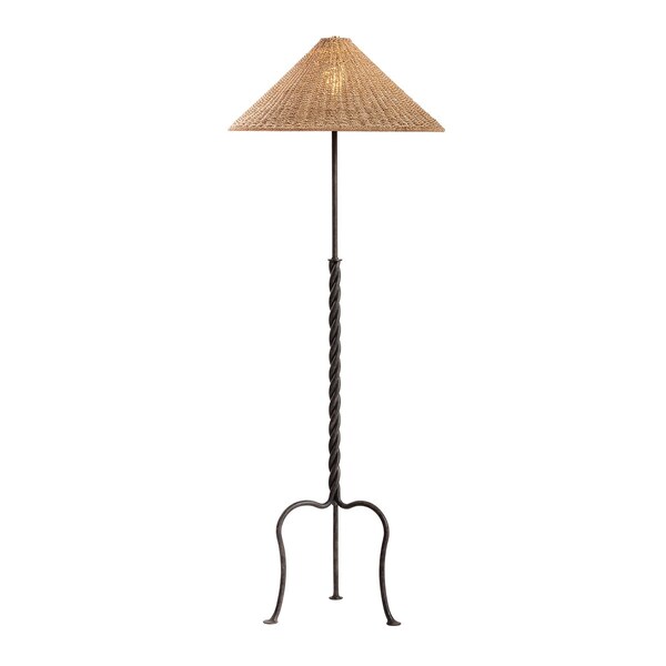 Troy Lighting 1 Light Schubert Table Lamp Patina Brass/Ceramic Sugar Cookie PTL2223-PBR/CGK - main