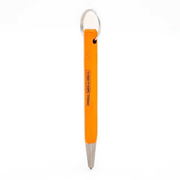 Tremmor Center Punch 1/4in, 6in Length, Lanyard Ring TR5643 - main