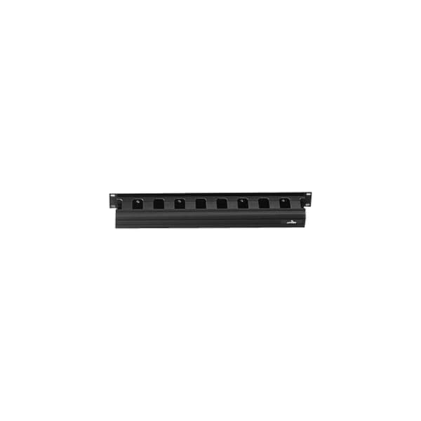 Leviton Cable Management Horizontal, Front Only Slotted Duct, Black 1U 491RU-HFO - main