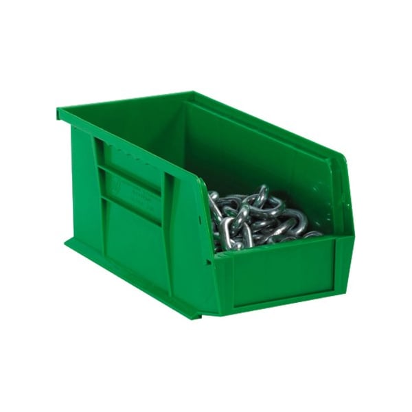 Partners Brand Hang & Stack Storage Bin, Green, 6 PK BINP1516G - main