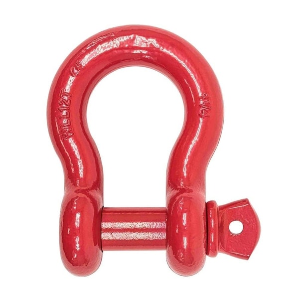 Mytee Products 1/2in 2.0 Tons Anchor Shackle Forged Carbon Steel & Alloy Screw Pin, 20PK SHACKLE-ANCHOR-SP-12x20 - main