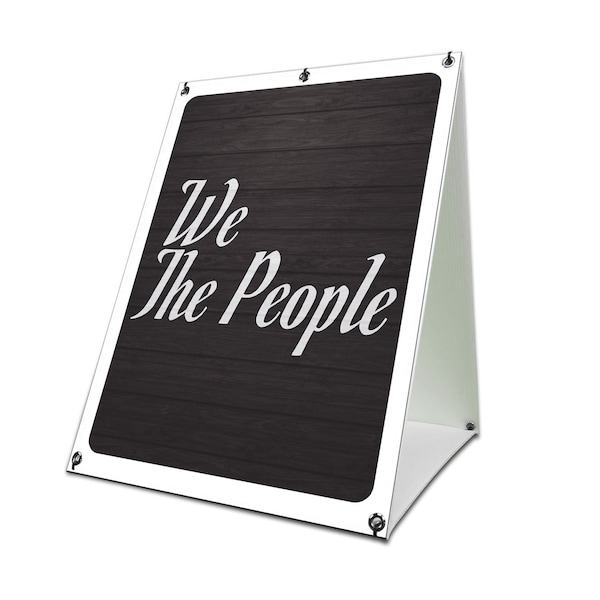 Signmission We The People, 36 Inch x 24 Inch A-frame Yard Sign, Coroplast Yard Sign SBC-2436-30435 - main