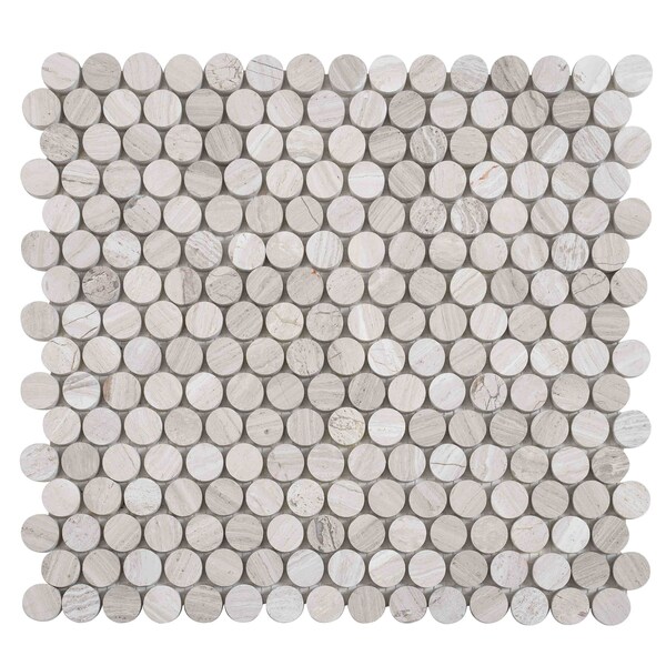 Apollo Tile Beige 11x12 Wooden Grey Marble Polished Floor and Wall Mosaic Tile 4.83 sqft/case, 5PK APLSV88P10PA - main