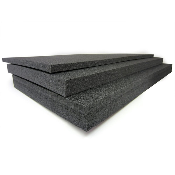 Creative Safety Supply Thick Foam Tool Organizers 2ftx2ft, 2in Thick TF222BK - main