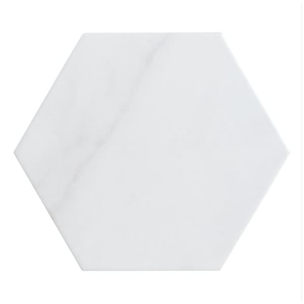 Andova Tiles SAMPLE-Porlan 8-in. x 9-in. Hexagon Marble Look Matte Porcelain Wall & Floor Tile SAM-ANDPOR1258 - main