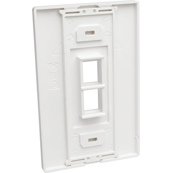 Tripp Lite Single-Gang 2-Port Wallplate Keystone Cat5/6 USB/HDMI/DP/RCA TAA N080-102 - main