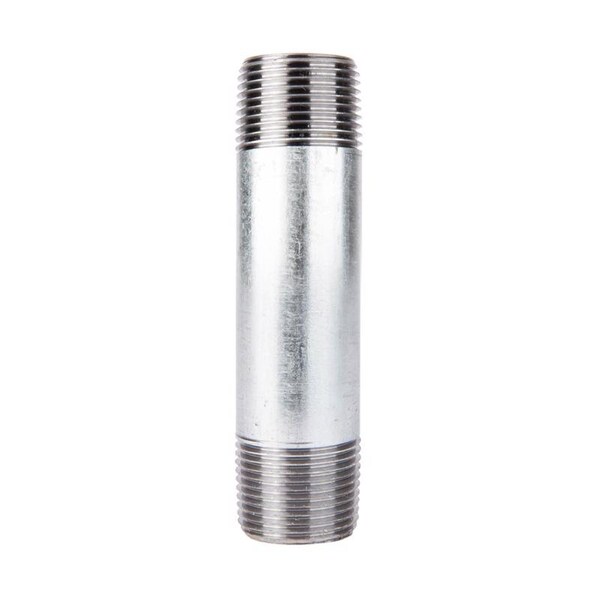 Stz Industries 3/4 in. MIP each X 3/4 in. D MIP Galvanized Steel 4 in. L Nipple 301UP34X4 - main