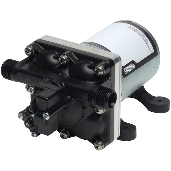Pentair Shurflo 2.0 GPM 50 psi 0.5 in. NPSM-Male Port 12V Revolution Fresh Water Pump SHR4028-100-E54 - main