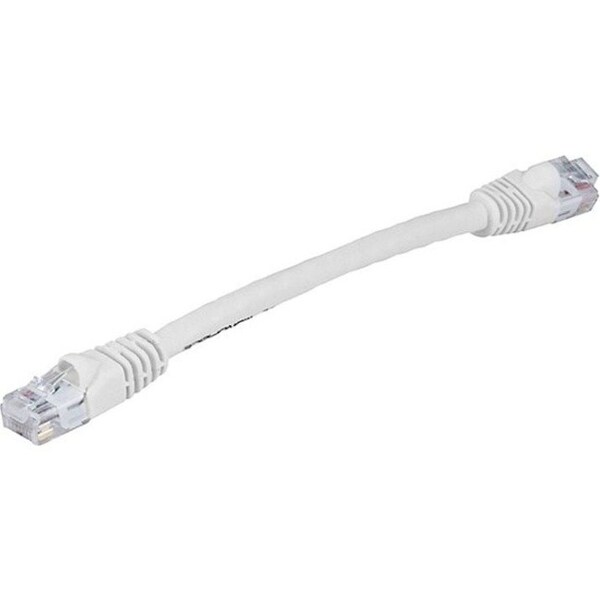 Monoprice Patch Cord, Cat 6, Booted, White, 0.5 ft. 7506 - main