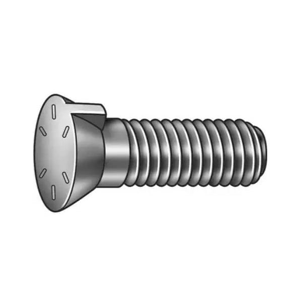 Zmg Fasteners Plus 3/8 - 16 X 2.5" #7 Head Bucket Tooth (Key) Plow Bolt Grade 8 Black Oxide ZMG58193 - main