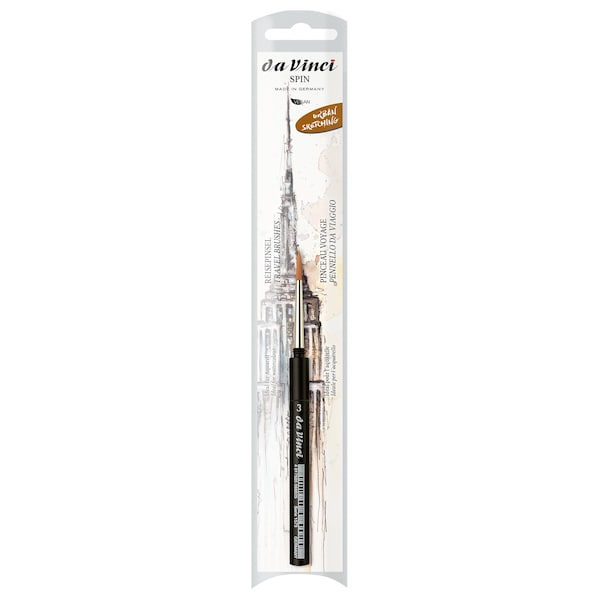 Da Vinci COSMOTOP-SPIN Pocket Travel Brush, Synthetic, Watercolor, Round, Series 1573, Size 3 VA-1573_3 - main