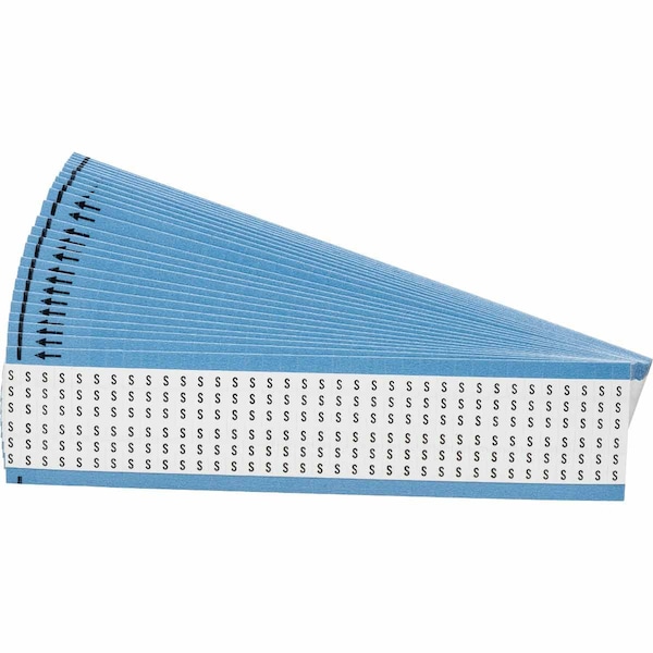 Brady Alphabetical Vinyl Cloth Upper Case Wire Marking Cards, Pack of 25 Cards, 25PK WM-S-PK - main
