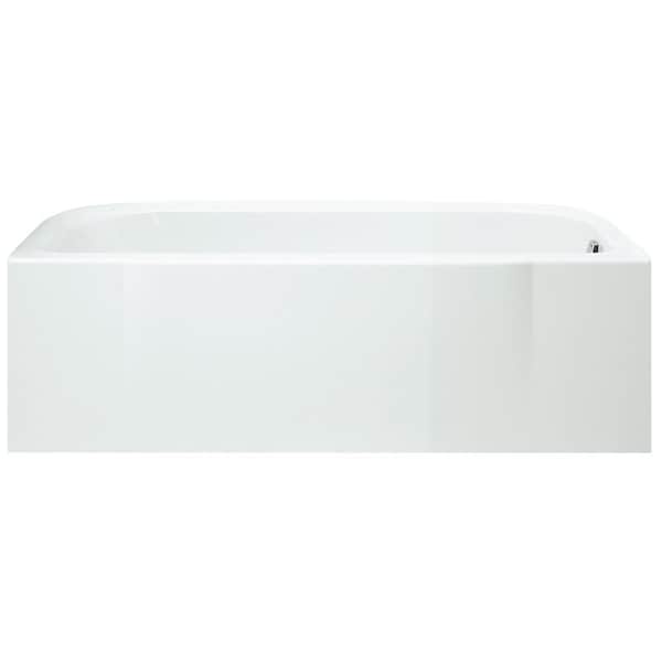 Sterling Accord Series Bathtub, 34 gal Capacity, 60 in L, 30 in W, 18 in H, Alcove Installation, White 71141120-0 - main