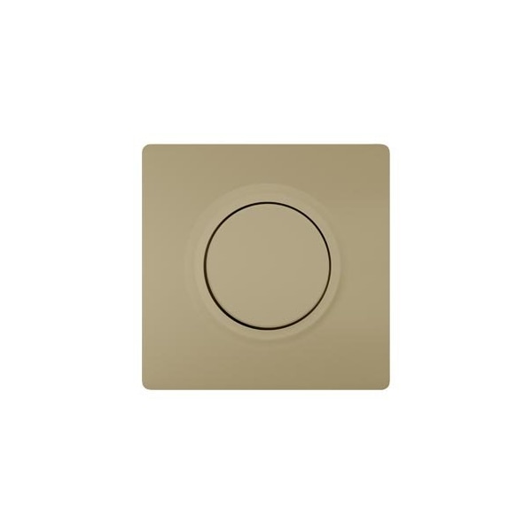 Siemens Style Cover plate for dimmer with rotary knob 68x 68 mm malt gold 5TC8912-0MG - main