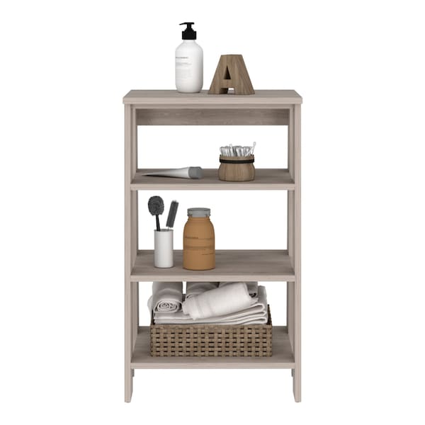 Homeroots 17" Light Gray Wood Freestanding Bathroom Vanity 543576 - main
