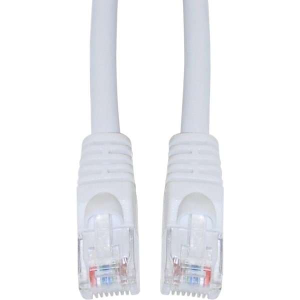 Cable Wholesale Cat5e White Copper Ethernet Patch Cable, Snagless/Molded Boot, POE Compliant, 100 foot 10X6-091HD - main