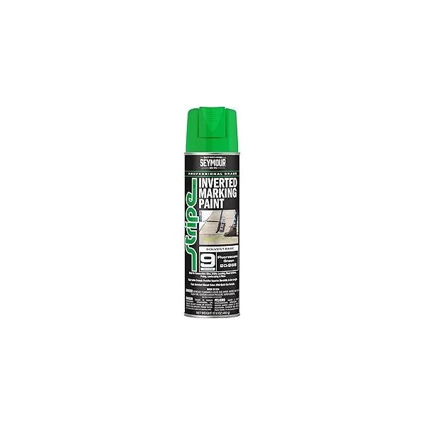 Seymour Midwest Stripe 9-Series Inverted Ground Marking Paint, Fluorescent Green net 17oz. 20968-1 - main