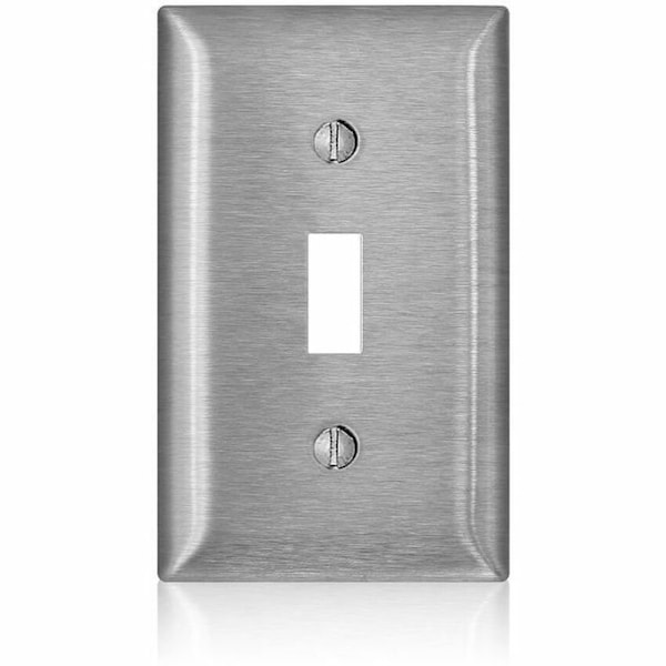 Leviton Wall Plate, Toggle, Stainless Steel SL1 - main