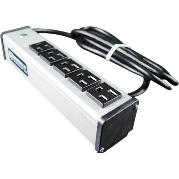 Wiremold Power Strip, SJT, 5-15P, 6 ft. UL100BC* - main