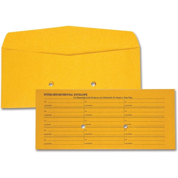 Quality Park Interoffice Envelopes, 4-1/2"W x 10-3/8"H, Kraft, 500/Box 63262 - main