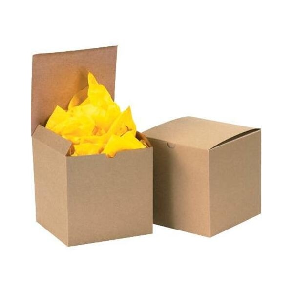 Partners Brand 3 in x 3 in x 2 in Gift Box, Kraft, Fiberboard, 100 PK GB332K - main