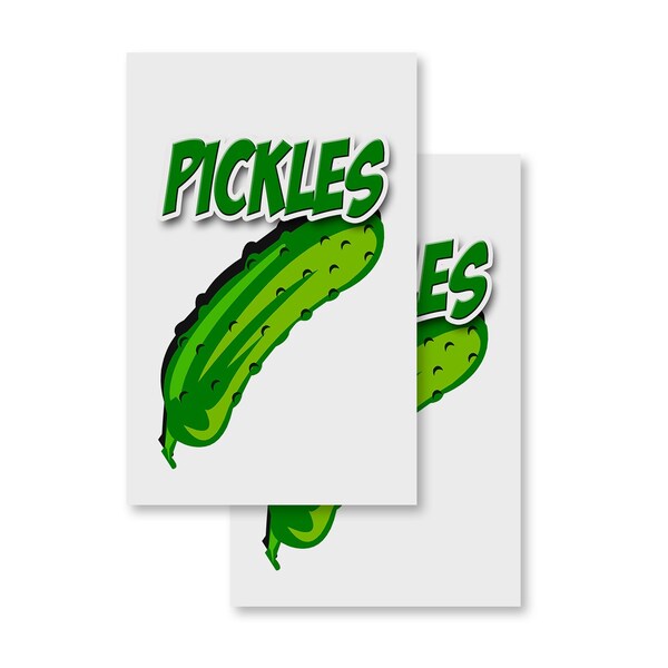 Signmission Pickles, Vinyl Decals Only 24 Inch x 36 Inch, Vinyl Decal, 2PK DSB-2436-2PACK-Pickles - main