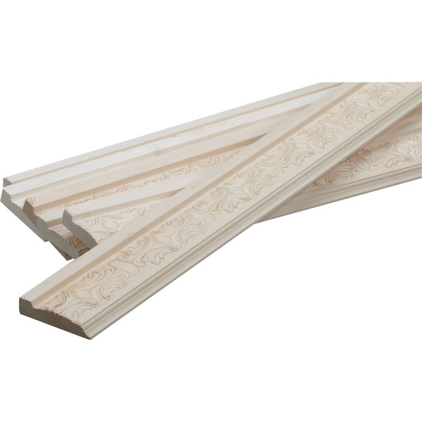 House Of Fara 21/32'' W.x3'' H.x8 ' L. Hardwood Victorian Chair Rail Molding 685 - main