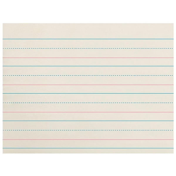 Pacon Pacon Zaner-Bloser Newsprint Ream 1.125 in. Ruled Long Way - 500 Sheets Per Pack - 3 Reams PACZP2610-3 - main