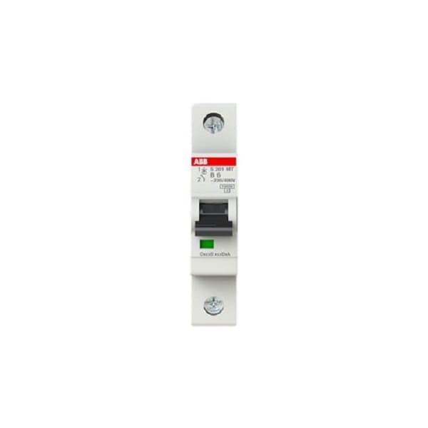 Abb Miniature Circuit Breaker - S200MT - 1P - 6 A - B - 10 kA S201MT-B6 - main