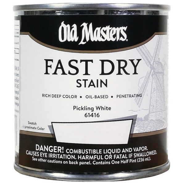 Fast Dry Stain 1/2 Pt Old Masters Pickling White Interior Oil-Based Wood Stain 61416 - main