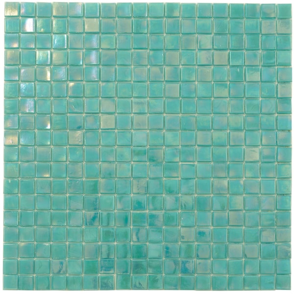 Apollo Tile Skosh 11.6inx11.6in Glossy Dark Ocean Green Glass Mosaic Wall and Floor Tile 18.69 sqft/case, 20PK APLNB88GN434A - main